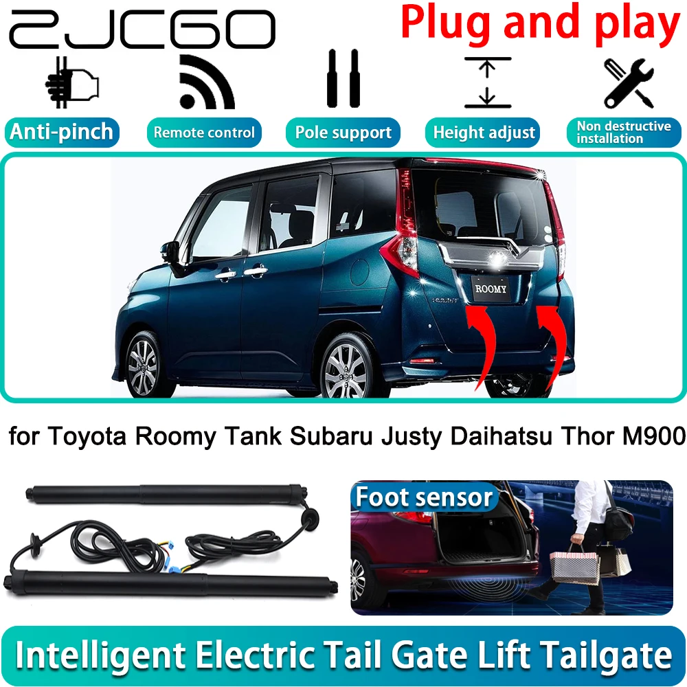 

ZJCGO for Toyota Roomy Tank Subaru Justy Daihatsu Thor M900 Electric Powered Tailgate Power Liftgate Automatic Tailgate System