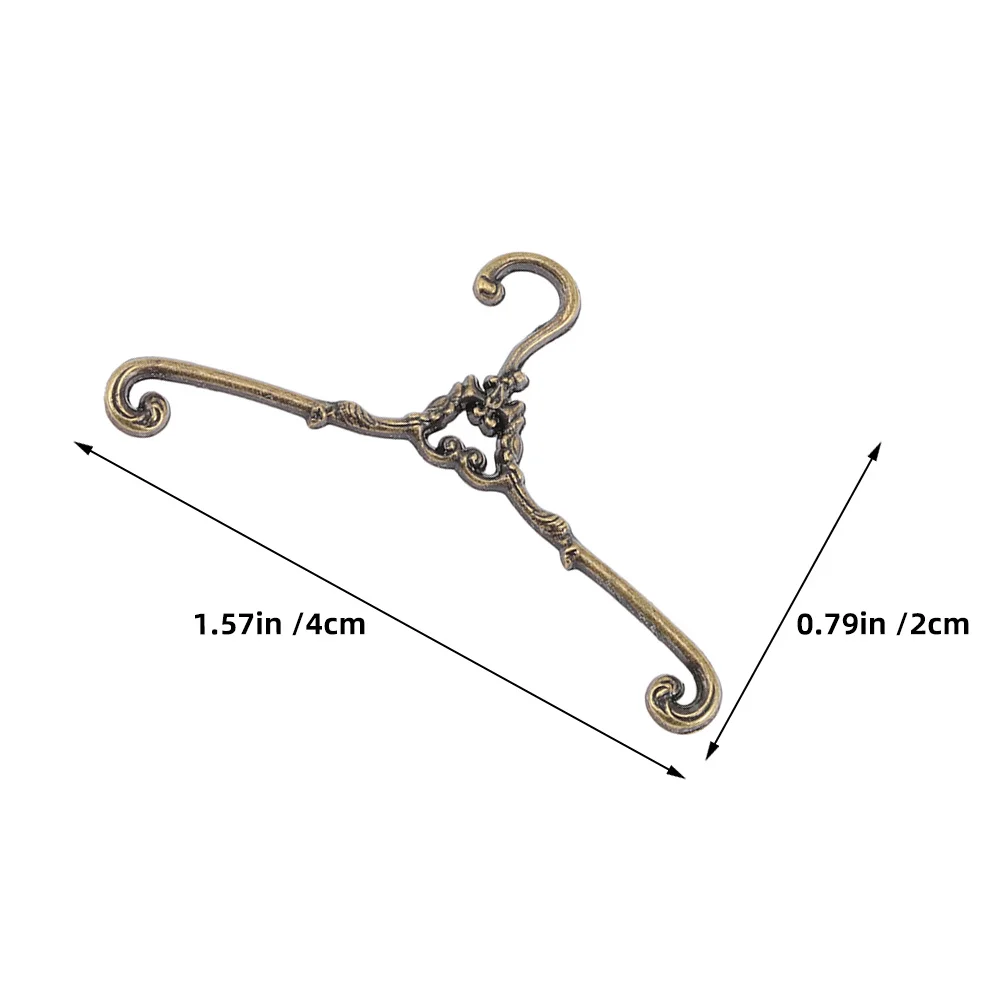 30개 미니어처 옷걸이 합금 인형집 옷 보관 전시 액세서리 미니 옷걸이 옷걸이대