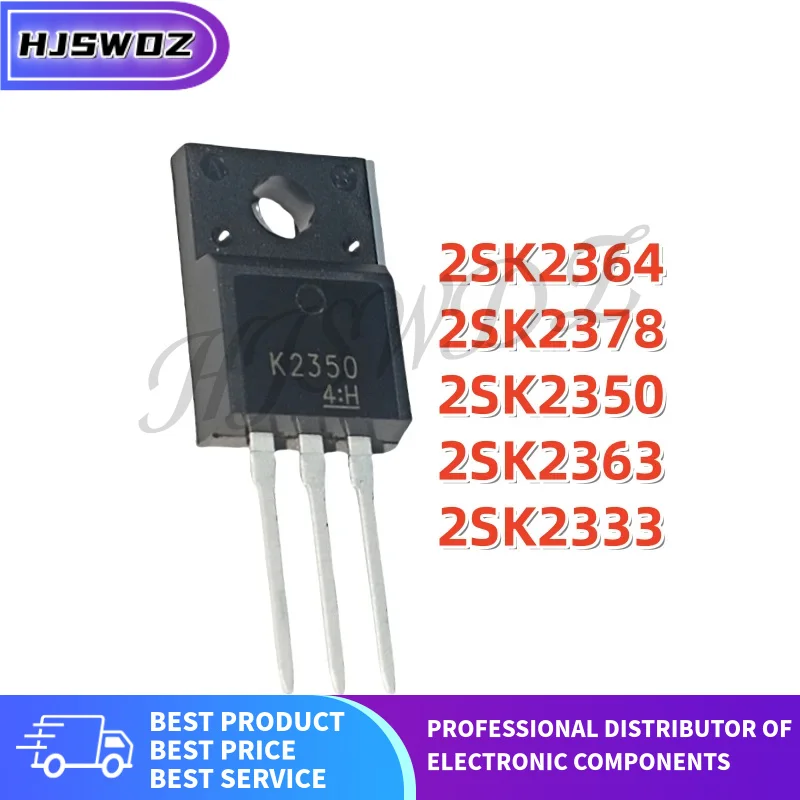 10 PIÈCES 2SK2364 2SK2378 2SK2350 2SK2363 2SK2333 K2364 K2378 K2350 K2363 K2333 TO-220F Tout Neuf En Stock