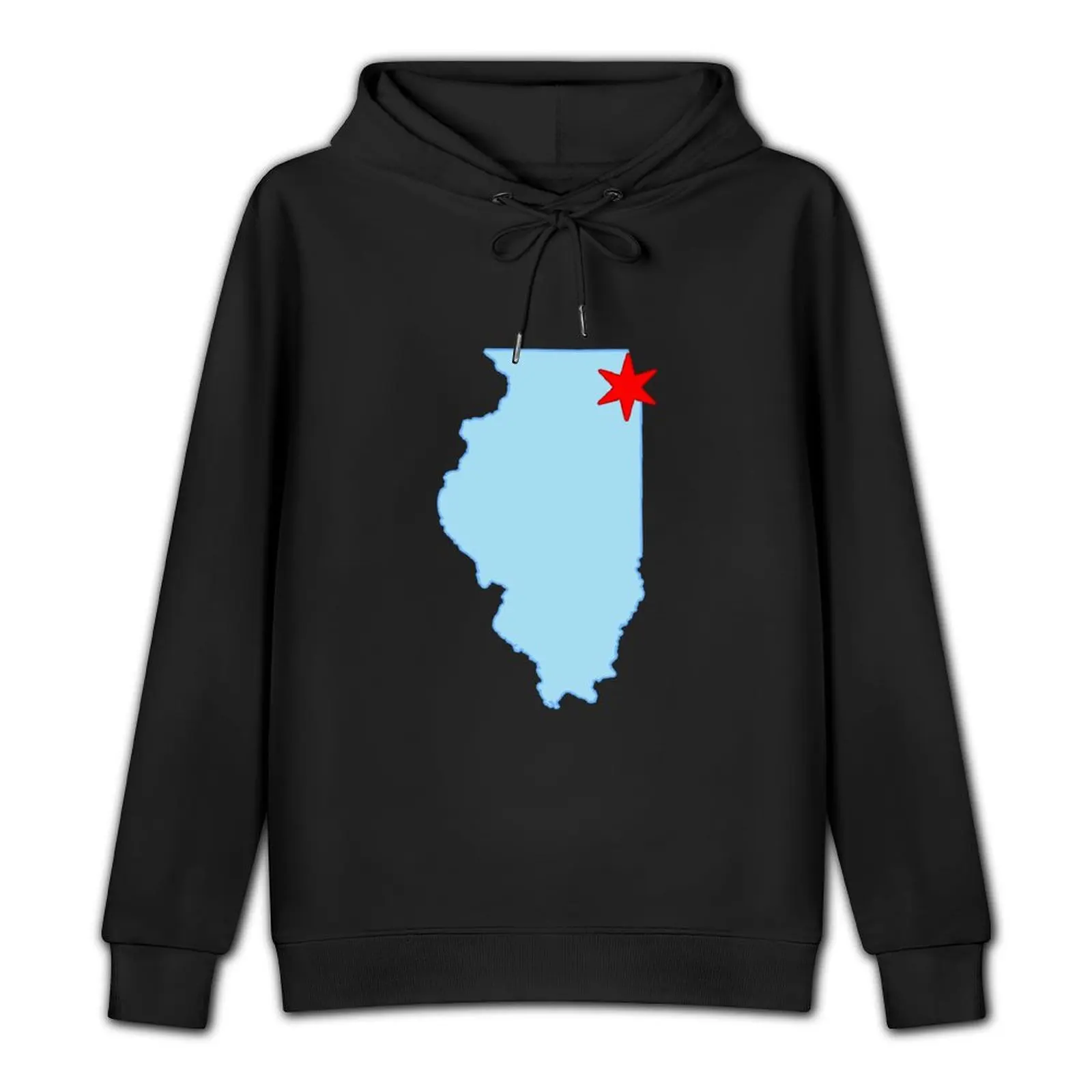 Chicago + Illinois Pullover Hoodie korean clothes anime clothes graphic hoodies