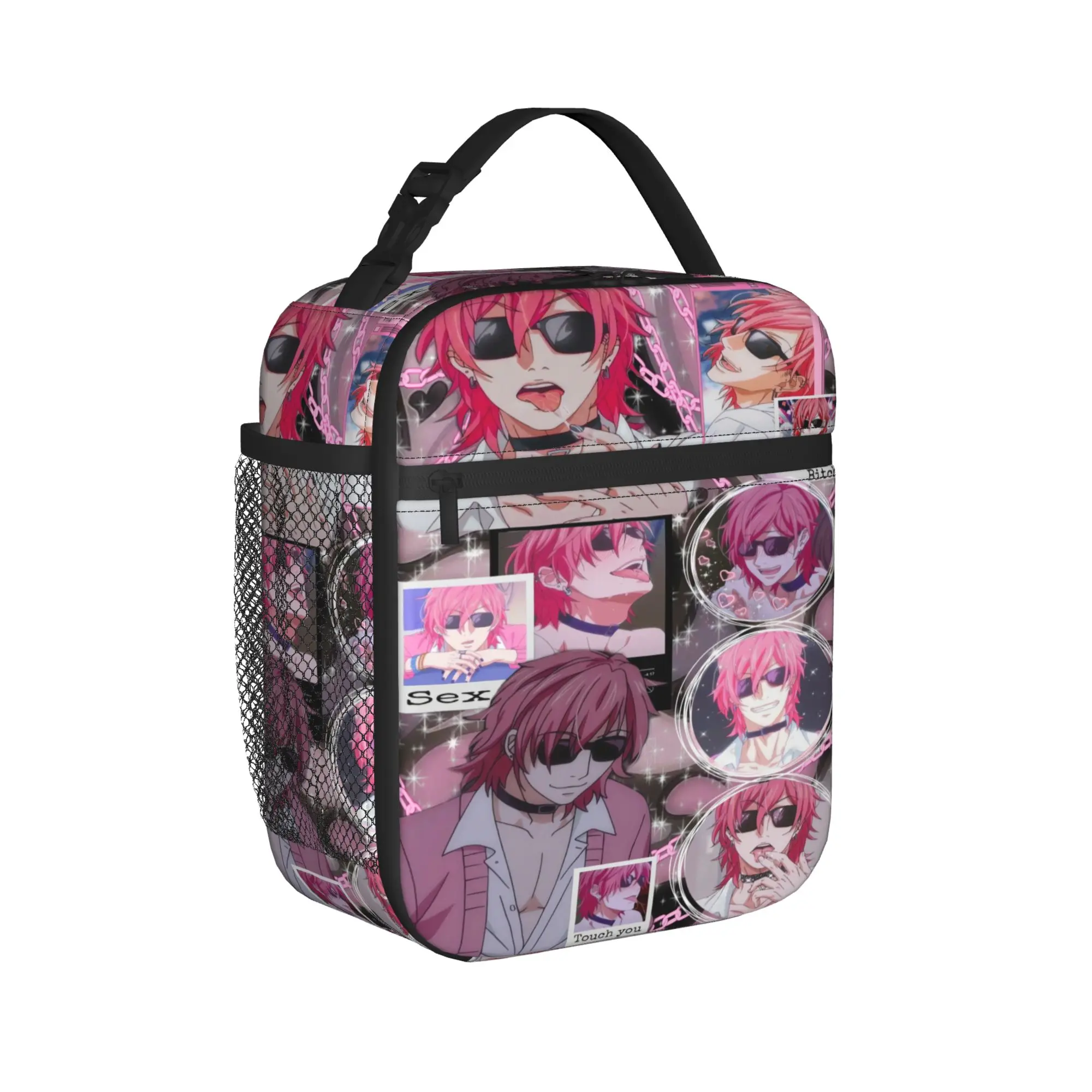 Yarichin B Club Yuri Lunch Bag  Cute Lunch Box Travel Convenient Thermal Tote Handbags For Women Waterproof Graphic Cooler Bag