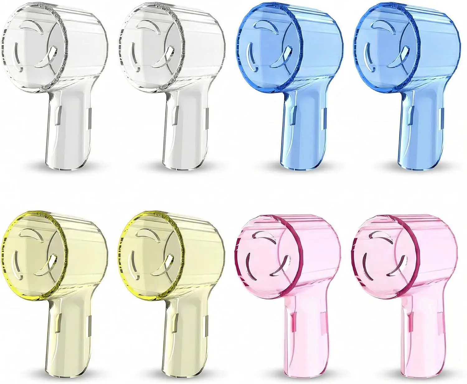 8 Pcs Toothbrush Dustproof Covers Caps Compatible with Braun Oral B Replacement Heads, IO Series Electric Toothbrush Head Travel