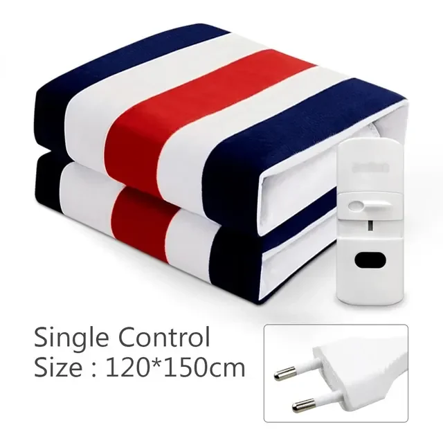 

Blanket 220V EU /110V Plug Striped Printing Winter Insulation Heating Blanket Constant Temperature Control