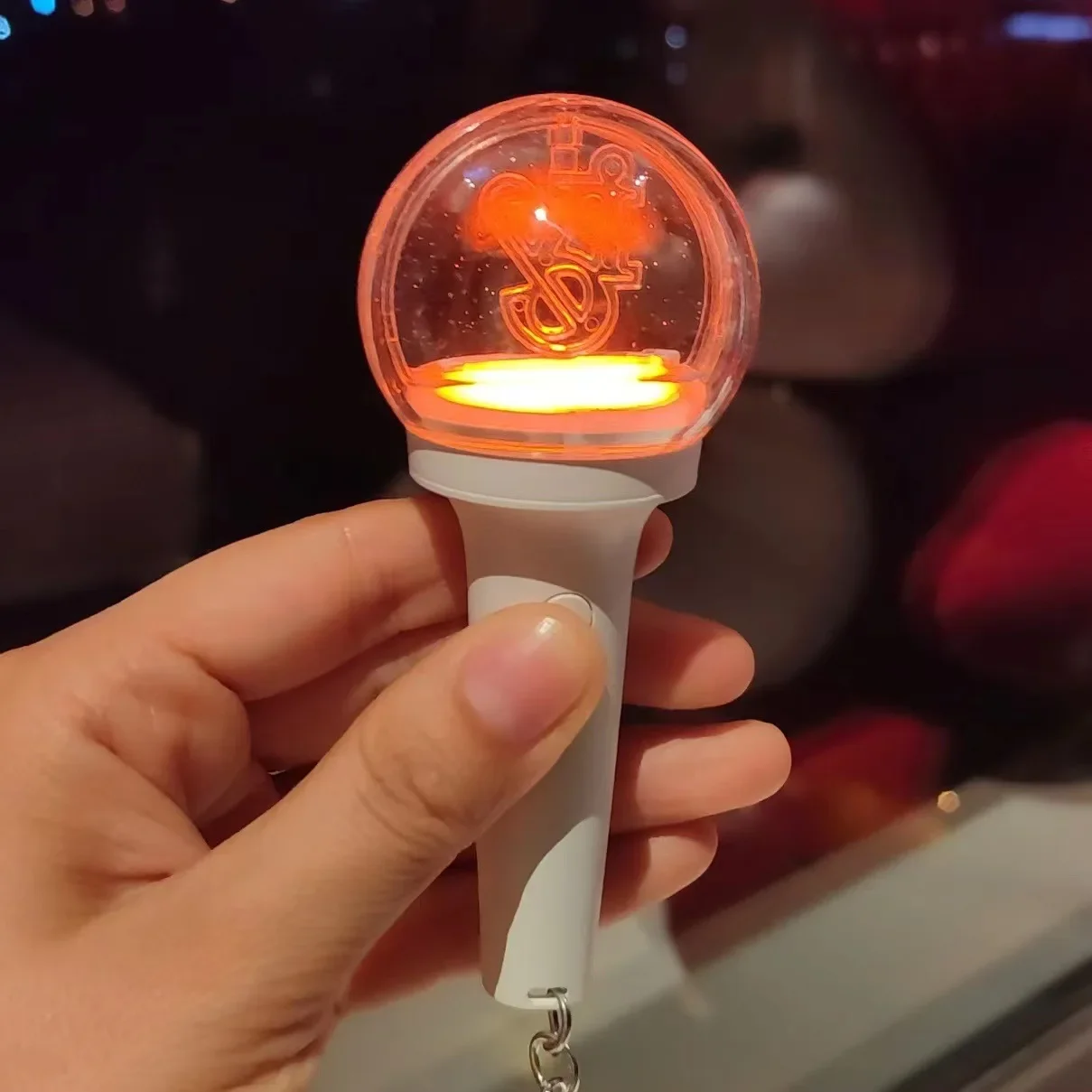 Kpop Mini Light Stick DIVE YuJin GAEUL WonYoung LIZ REI LEESEO Keyrings Lights Keychainswith Batteries and Gifts Free Shipping