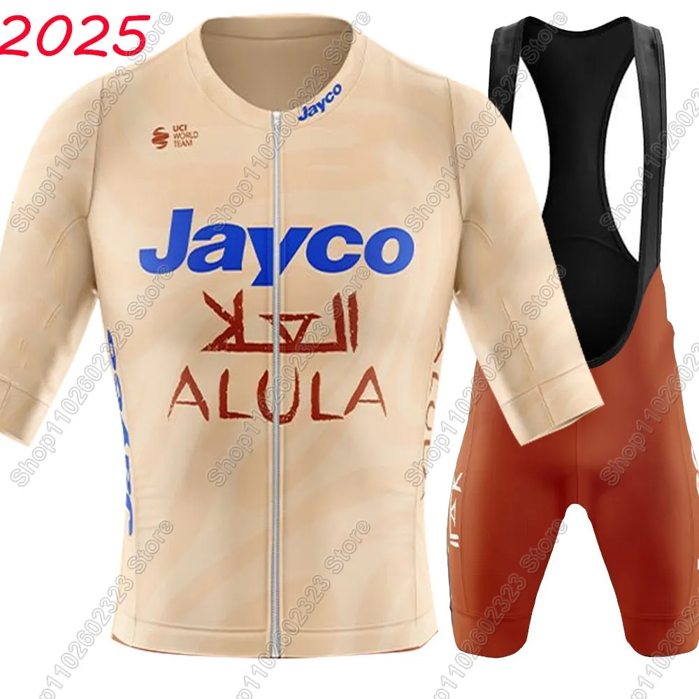 

Jayco Alula New Australia Cycling Jersey 2025 Set Bicycle Clothing Road Bike Shirts Suit Bicycle Bib Shorts MTB Ropa Maillot