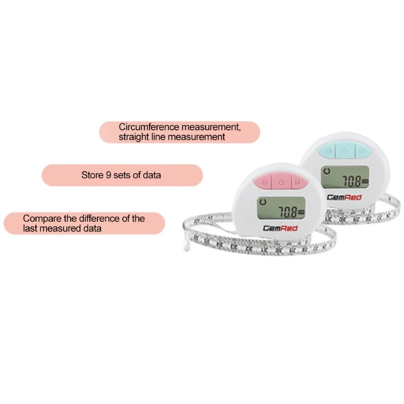 Digital Body Circumference Tape With Self-locking And Retractable Tape Waist Biceps Measurement