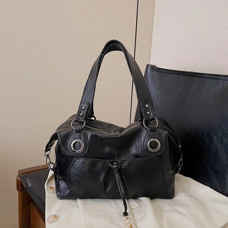 

Модный дизайн, сумка через плечо с буквенным логотипом для женщин, стильная и модная однотонная сумка-шоппер