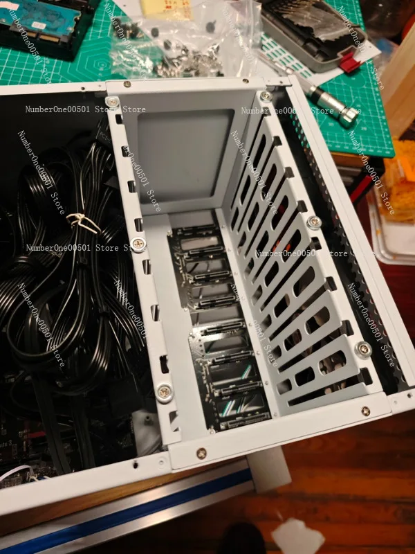 B8 8 Bay Hot Swap Chassis ATX Power Supply NAS Server Case Full Height Silent Workstation Case