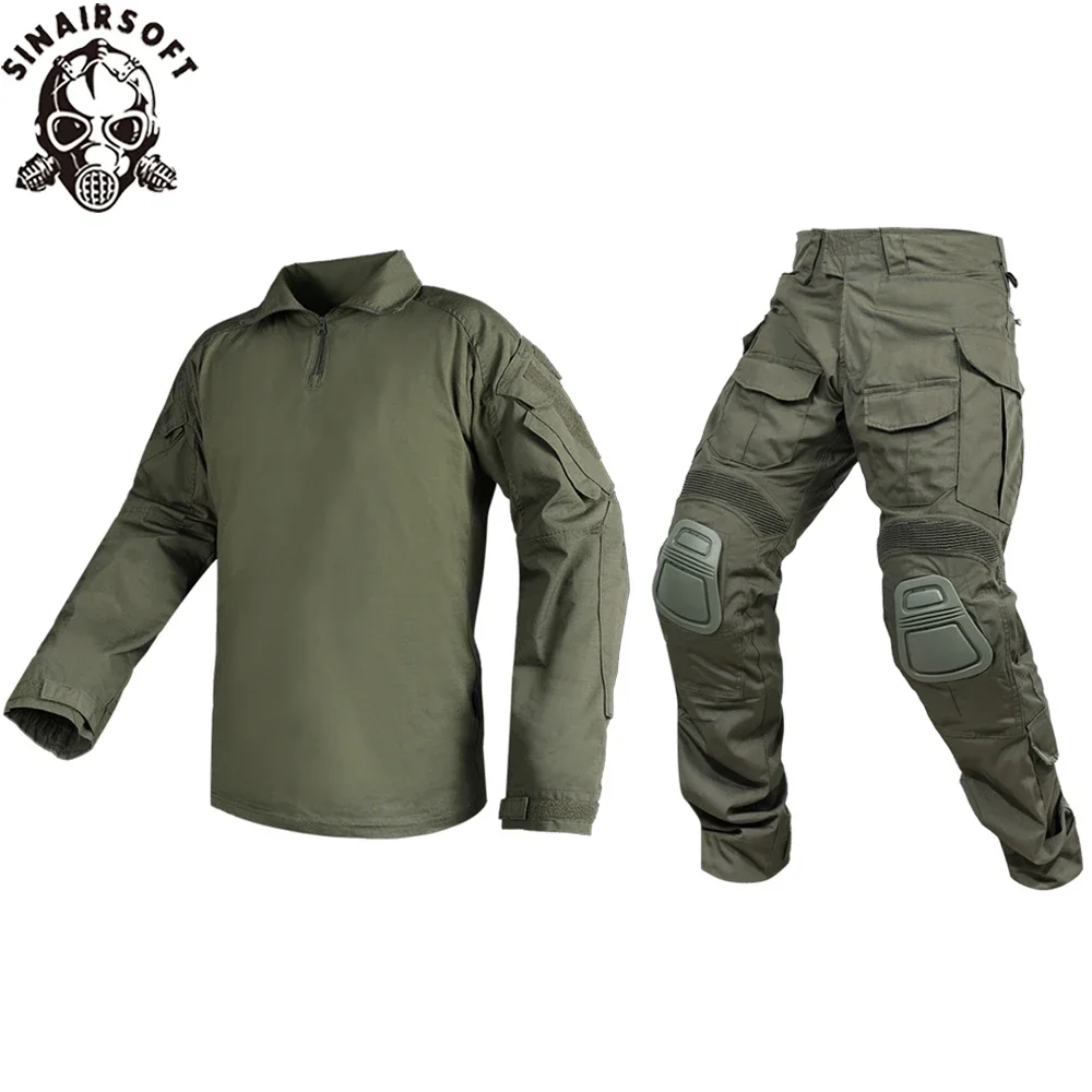 

SINAIRSOFT Tactical Hunting G3 Combat Wrinkle BDU Camouflage Men Uniform Clothes Sport Clothing Cotton Polyster Camouflage