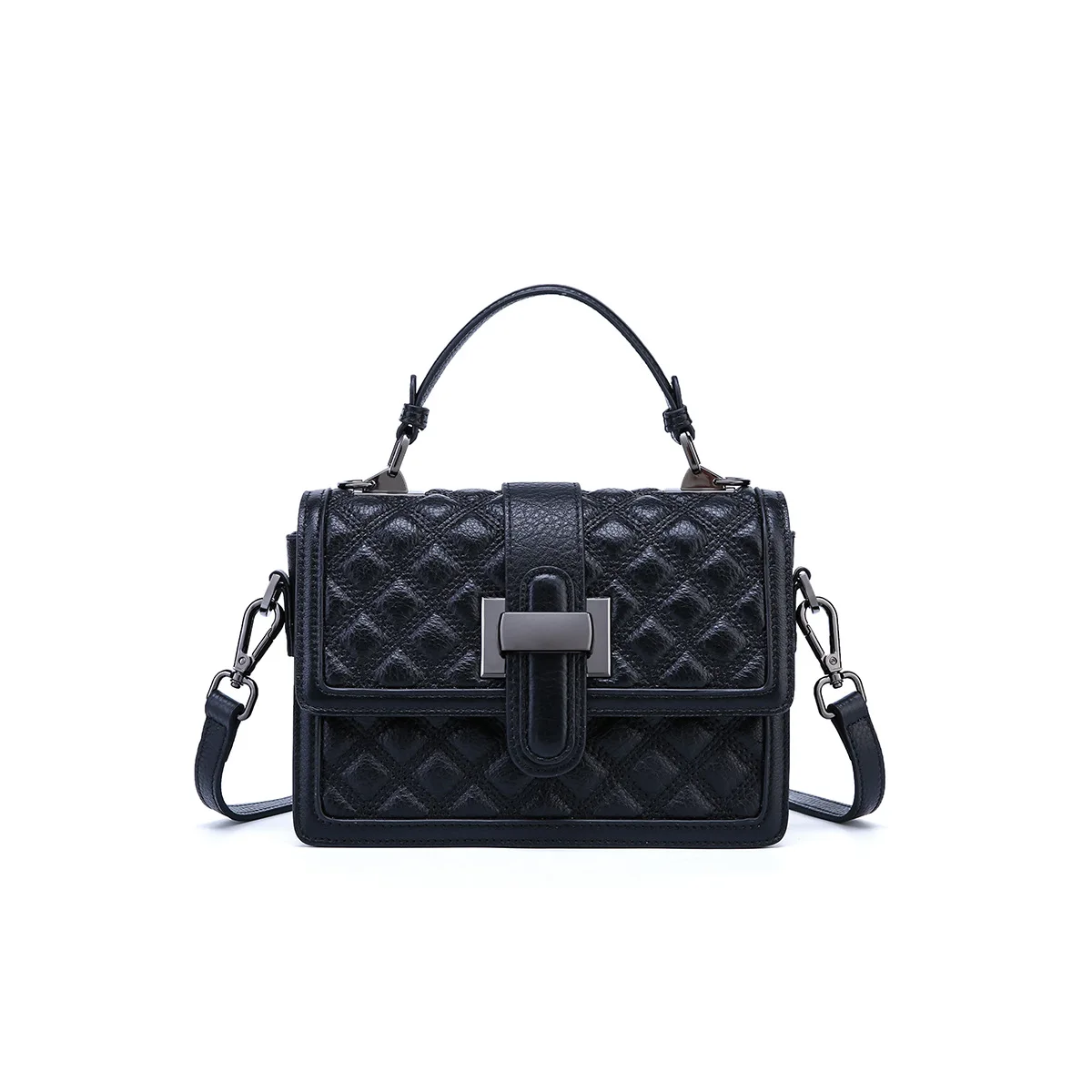 

Women's Bag Rhombus Women Handbags Real Leathe Shoulder Bag with Zipper Crossbody Bag Vip Luxury Handbags Type Style Shape