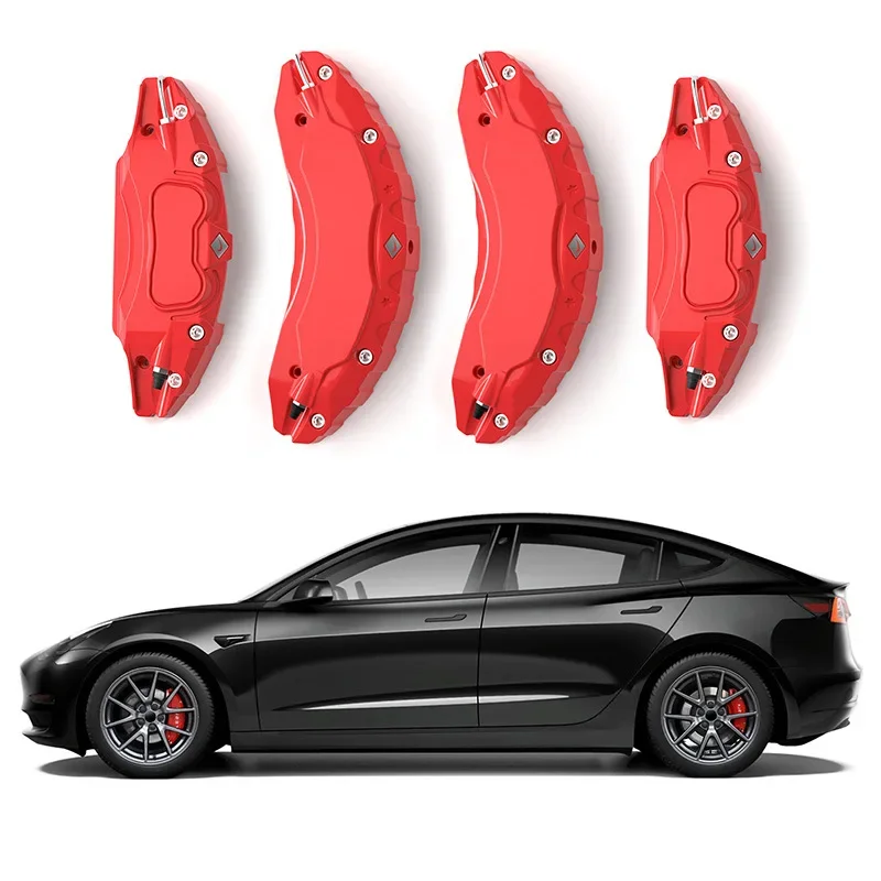 Wholesale Aluminum Plastic Sport Brake Calipers Side Disc Assembly Caliper Cover For Tesla Model 3 Y