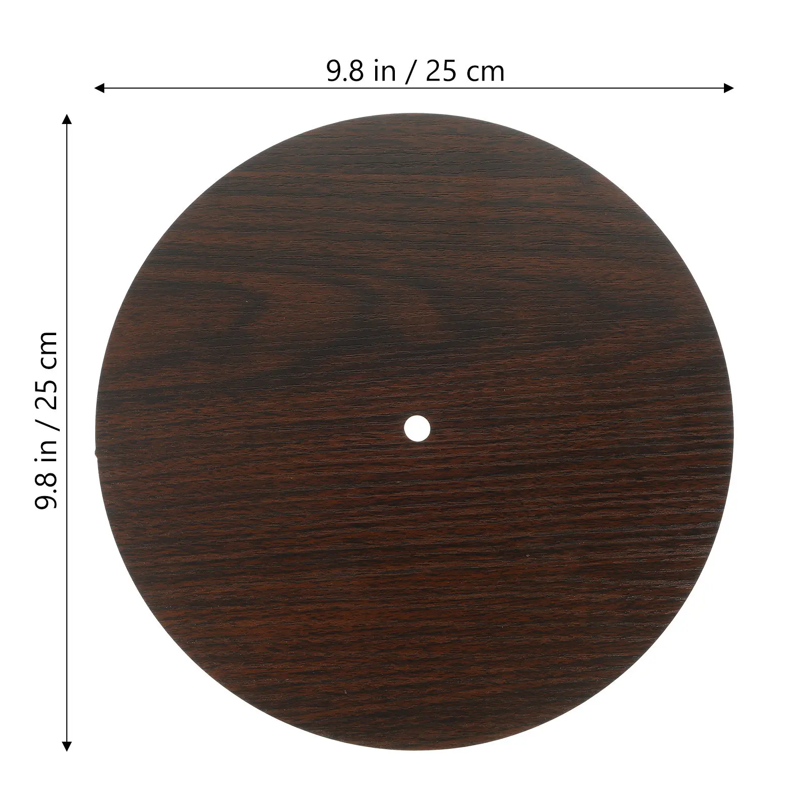 Wooden Clock Dial Plate for DIY Wall Clock Making – Round Natural Wood Replacement Dial with Sturdy Construction