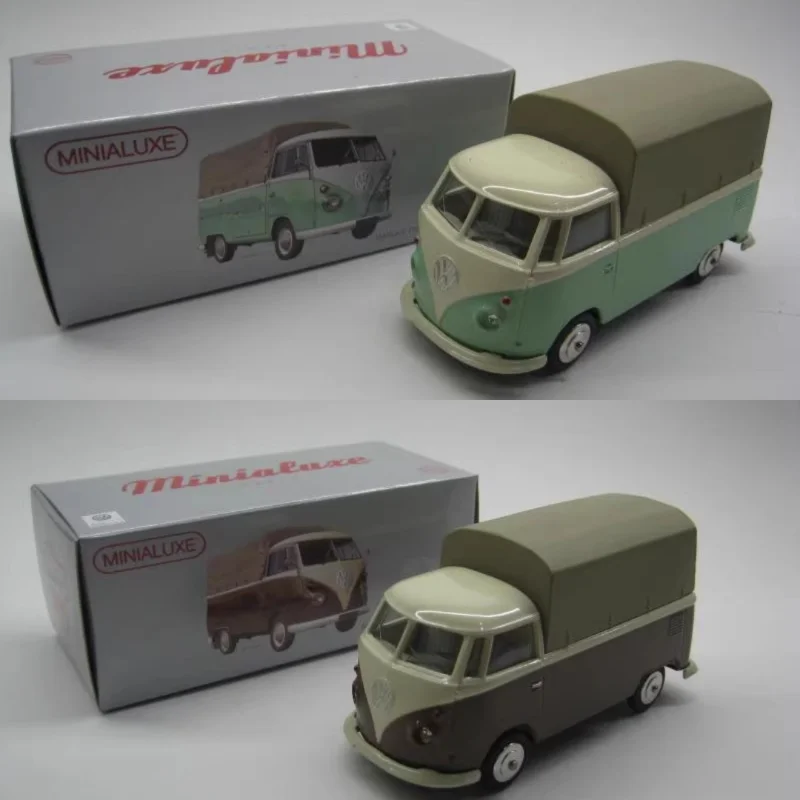 

Diecast Minialuxe Miniakit 1/43 Scale VW T1 Bread Headlight Crystal Alloy Car Model Collectible Toy Gift Souvenir Display