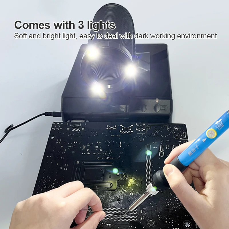 DIY zu Hause Kleines Desktop-Räuchergerät Löten Rauchreiniger Rauchabgasfilter Löten Wartung Rauchmaschine