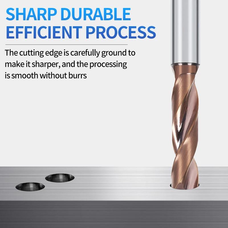 5D Carbide Drill Bit 3-14mm Inner Through Coolant Hole For Steel Efficient CNC Tool Tungsten Steel Internal Coolant Drill Bit