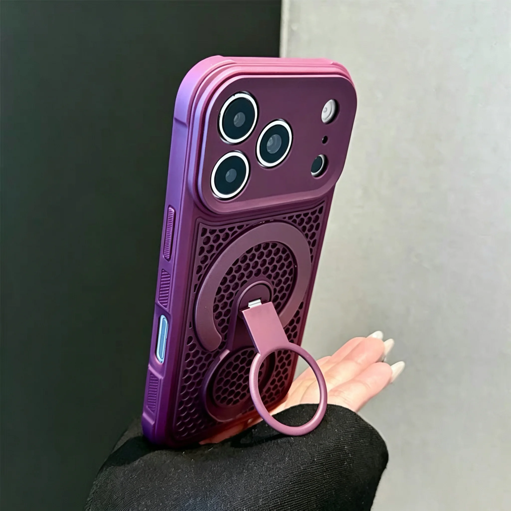 Magnético 360 ° Soporte Girato - Heat Dissipation Case reseña y precio