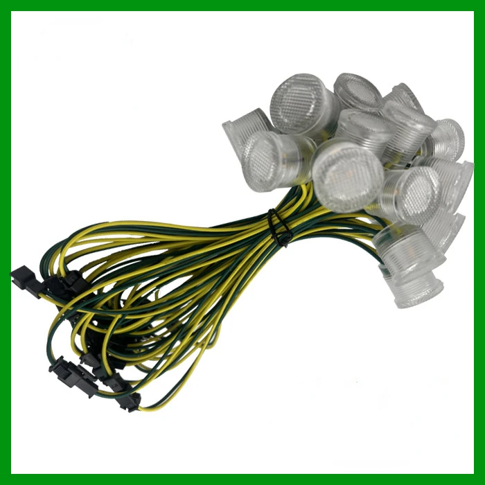 12V Ws2811ic Full Color Advertising Light LED Point Light Source 20MM Magic Color Transparent Pixel Light Support Customization
