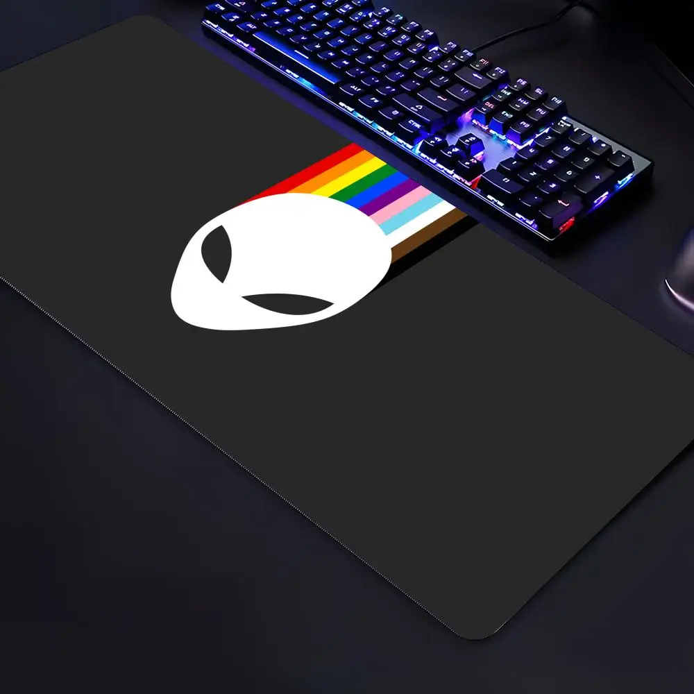 

Коврик для мыши Alienware, несколько размеров, большой квадратный коврик для компьютера, офиса, игр, резиновый, противоскользящий.