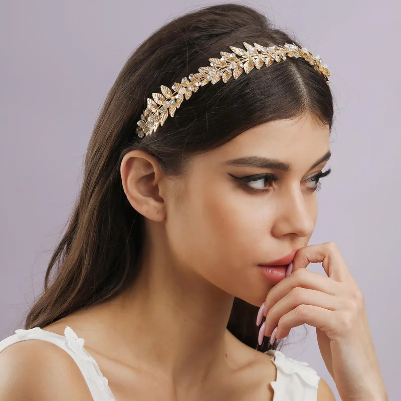 

Leaf Headband Crown Tiara For Women Bride Party Bridal Wedding Hair Accessories Jewelry Headband Crown Tiara