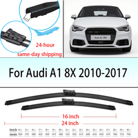 Front Wiper Blades Set For Audi A1 8X 2010 2011 2012 2013 2014 2015 2016 2017 SLine Windscreen Windshield Window 24\