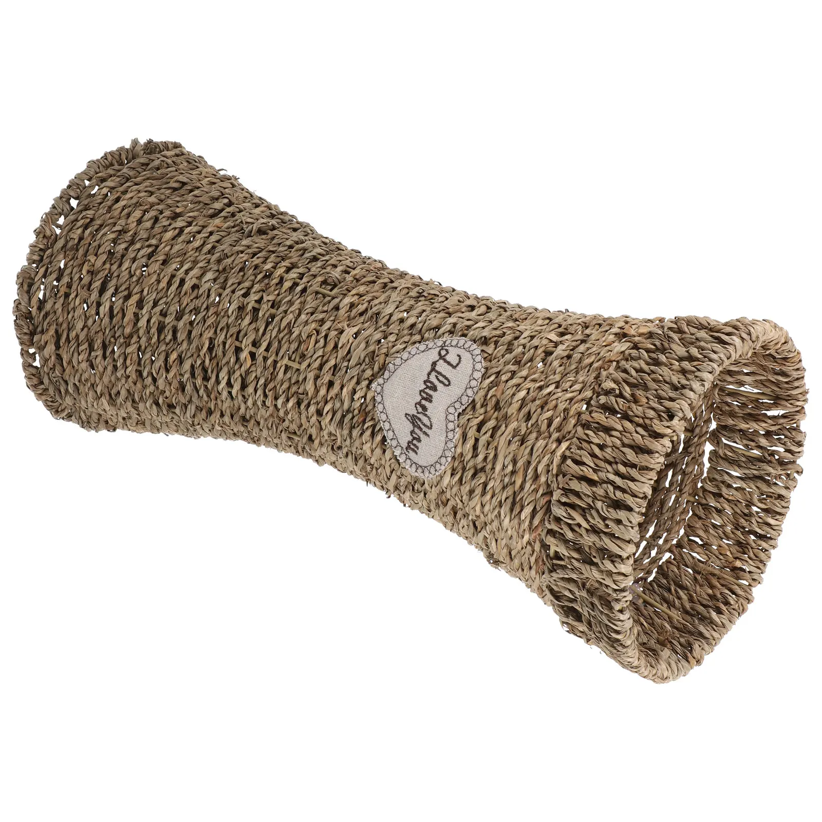 

1pc Seagrass Woven Handmade Home Decor Flower Hand-Woven Flower Basket Vase Rustic Style Eco Friendly Plant Pot Weave