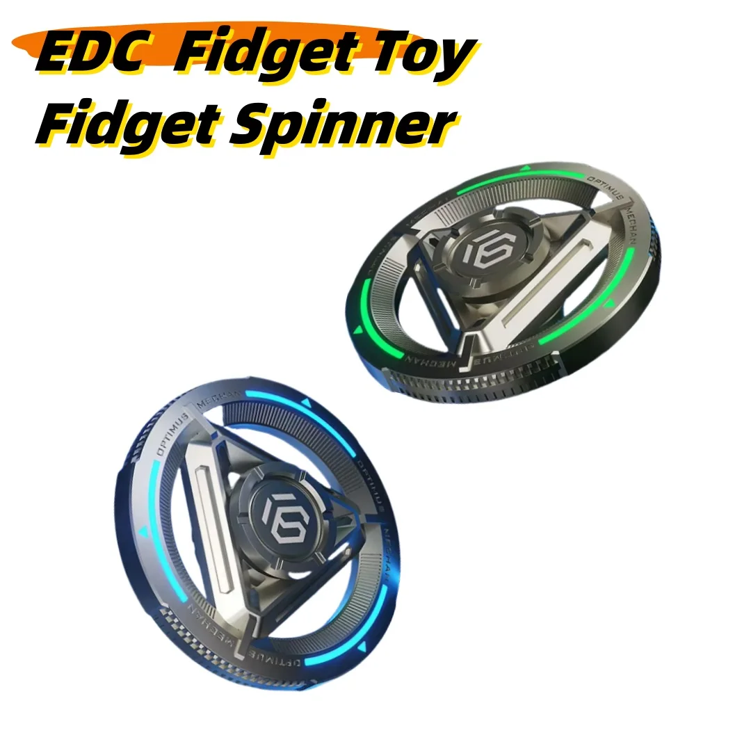 YIJOO Metal Fidget Spinner for Adults, Anti-Anxiety Stress Relief Toy with Smooth Gyro Spinning,Durable Gift for Focus & Calming