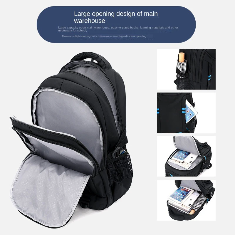 Mochilas escolares para meninos, Trolley Bag com rodas, Mochila escolar ortopédica impermeável, Mochila de estudante com rodas