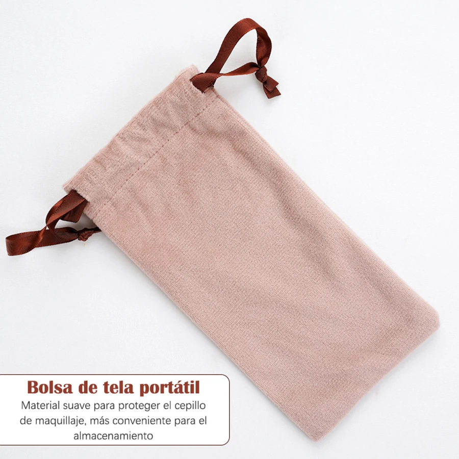 مجموعة فرش مكياج للنساء مكونة من 13 قطعة من كريم الأساس وظلال العيون وأحمر الخدود وحقيبة أدوات مكياج ناعمة