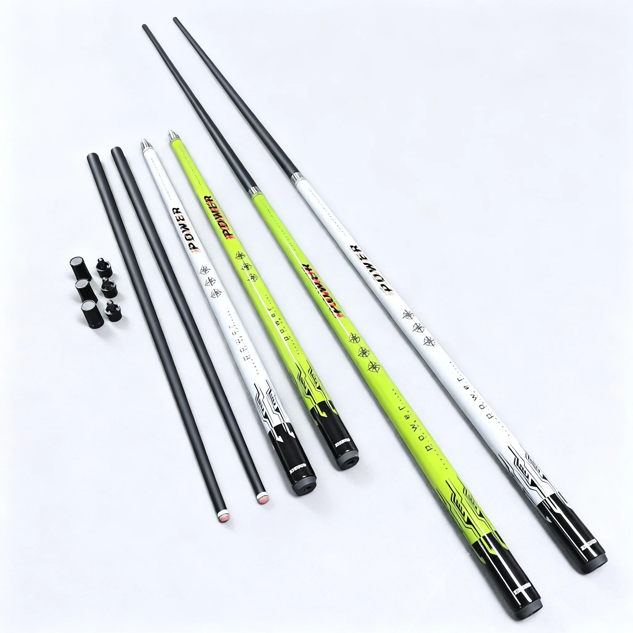 Xikuno 8010 1/2 Split Fiberglass Pool Cue with Aluminum Alloy Joint 147 Inches 20 oz Lightweight & Durable for 8-Ball & 9-Ball
