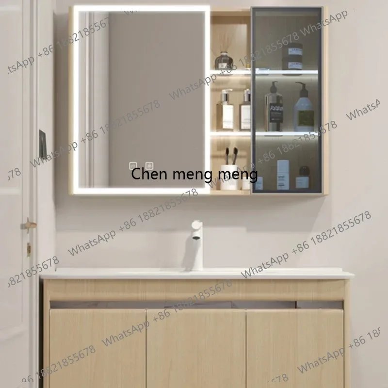 

Display Storage Vanity Bathroom Cabinets Mirror Corner Luxury Washbasin Bathroom Cabinets Drawer Gabinete Home Furniture