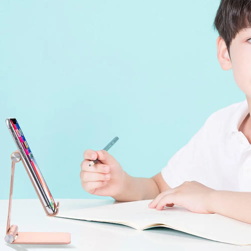 

1Pcs Folding Cellphone Stand Desktop Tablet Pc Holder Stable Adjustable Multifunction Mount for Streaming Reading Charging