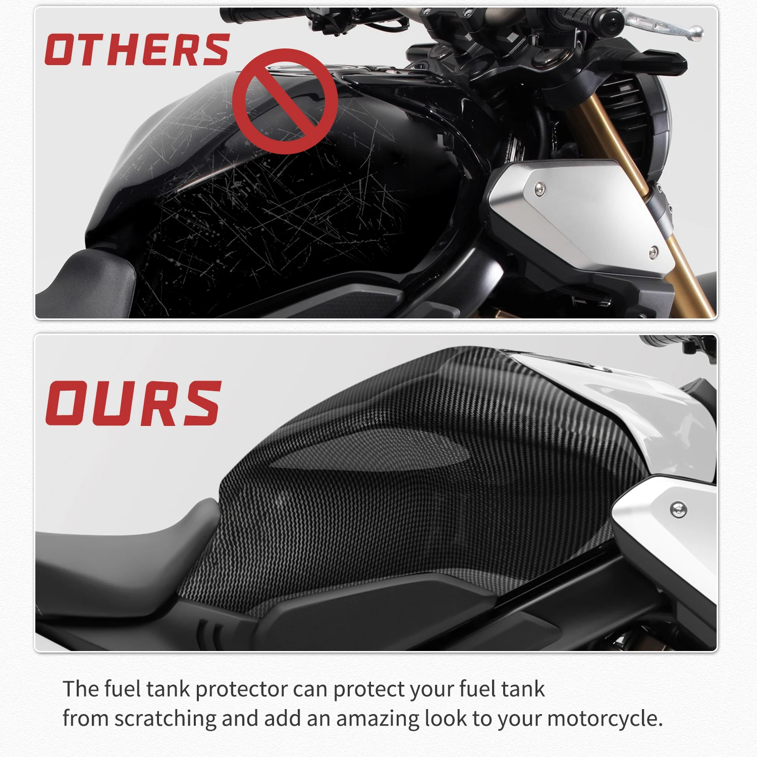 Motorcycyle Gas Tank Cover For Honda CB650R CBR650R CB650 R CBR 650R 2019-2021 2020 Gas Fuel Guard Protector Fairing Accessories