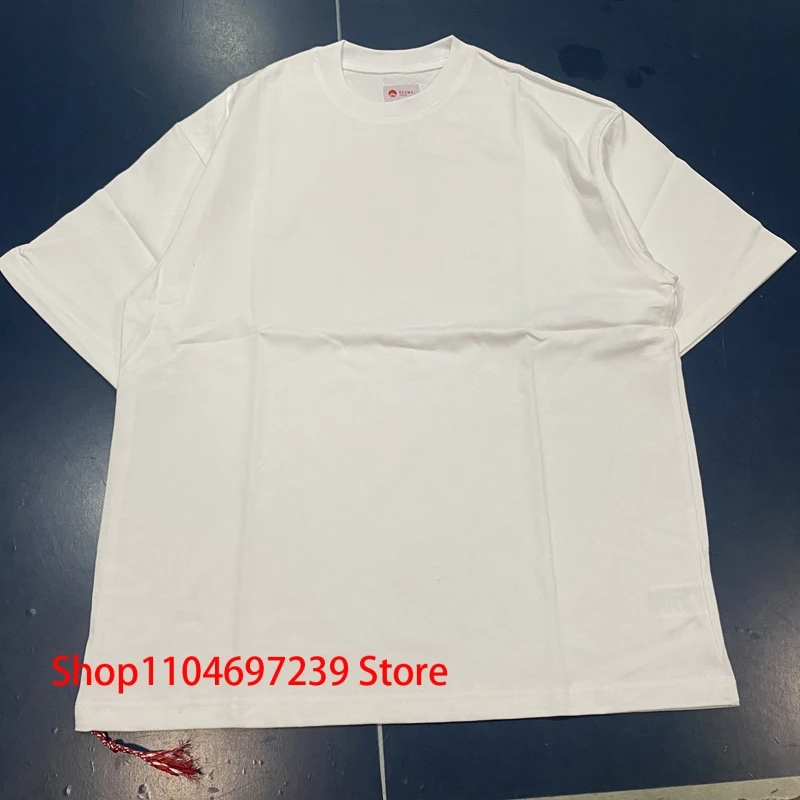 

New High Quality Beams Short Sleeve Men Women Daily Casual Solid Color Couple Red Rope T-shirts One Day Shipped Out