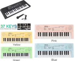 37 Keys Electronic Organ Digital ABS Keyboard Piano Musical Instrument KidsToy with Microphone electric piano for kids children