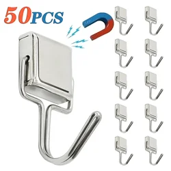 50PCS Strong Magnetic Hooks Multi-Purpose Storage Hooks Home Kitchen Bar Storage Hooks Key Storage Hooks Bathroom Hangers