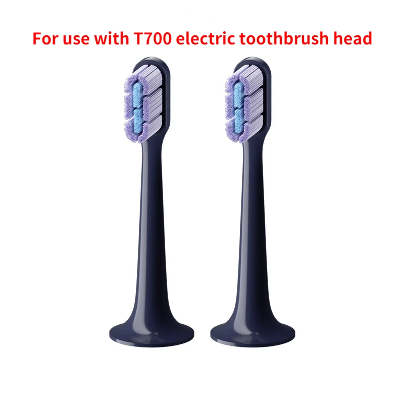 Mijia-Cabezal de cepillo de dientes eléctrico T700, 2 piezas, Sónico, 4mm, ultrafino, adaptable, higiene bucal limpia