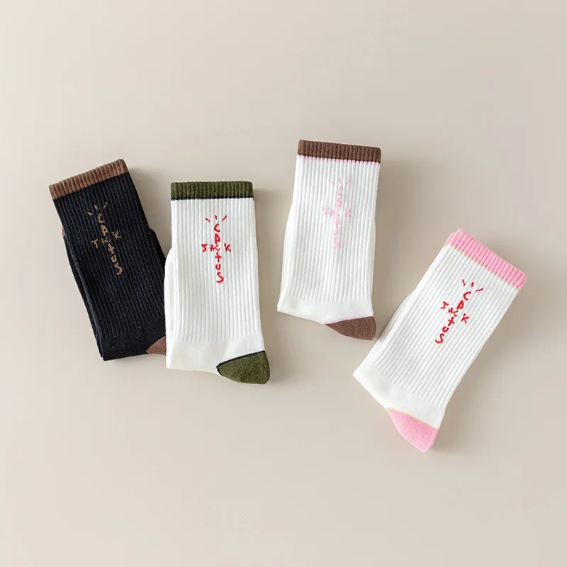 1 Paar Herrensocken Cactus Jack Skate Neue WEISSE Crew-Socken Mode Bandanas Lustige Streetwear Hip-Hop-Stil Herrengeschenke – Detail 8