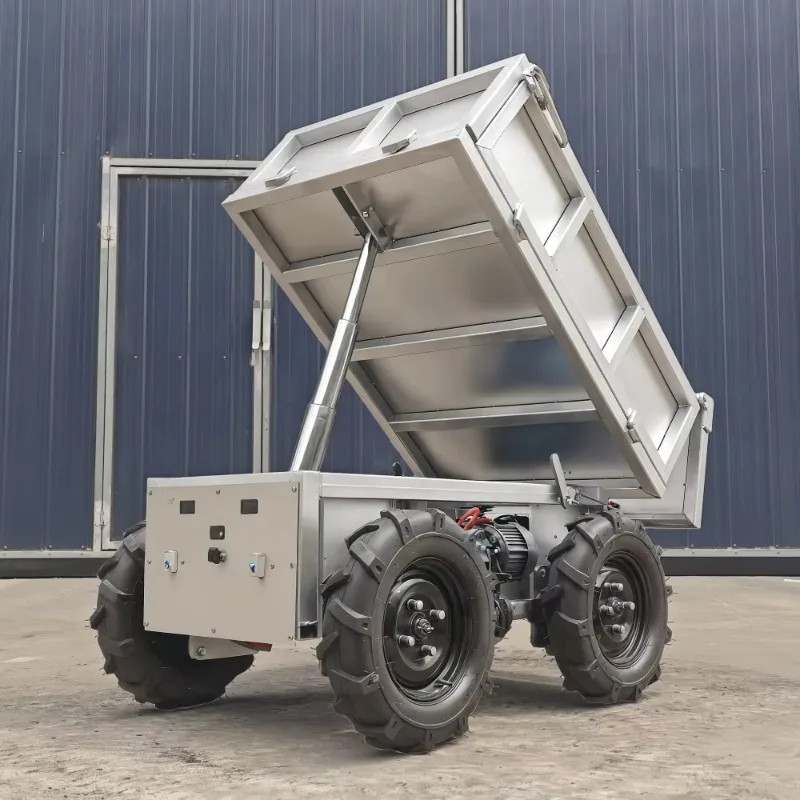 Electric Mini Dumper 500kg Remote Control Trolley Heavy Duty Utility Vehicle for Farming ODM/OEM Support