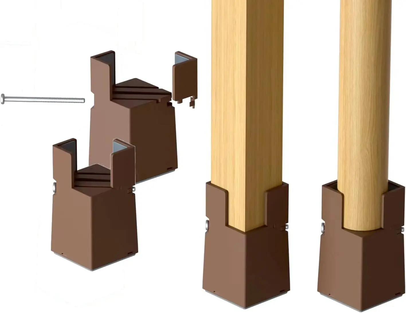 

Adjustable Bed Risers Furniture Risers 4Pa With Screw Clamp Table Desk Chair Risers Bed Risers 2Inch Fit Furniture'S