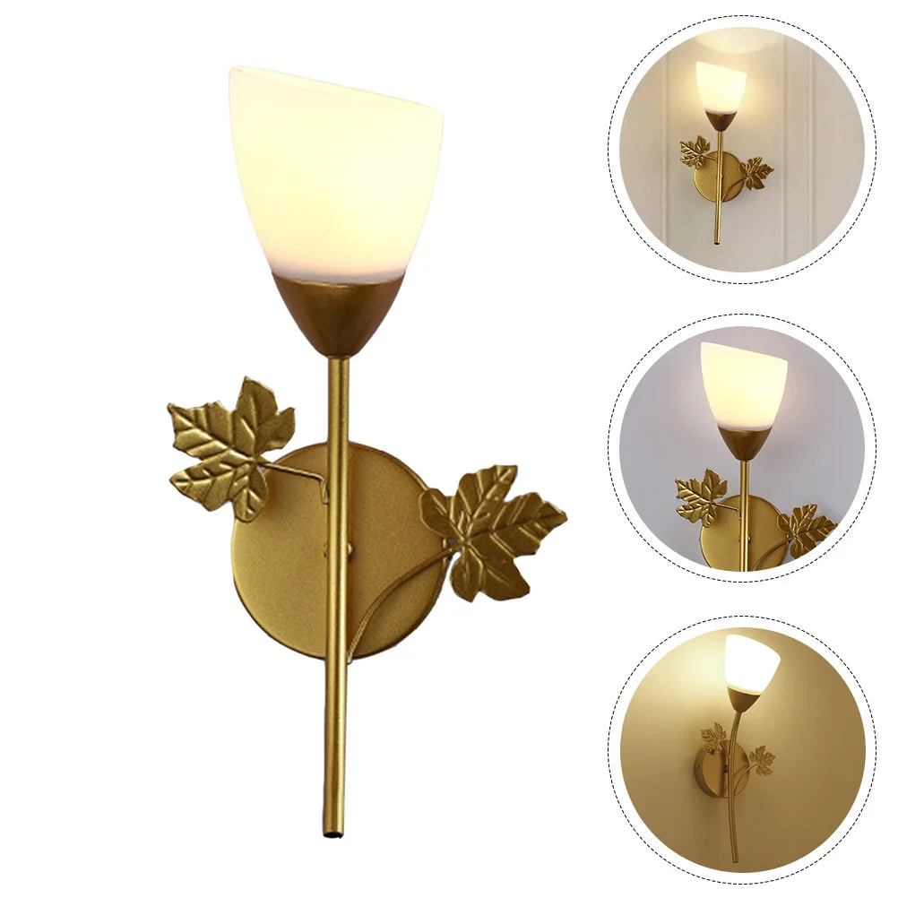 

1Pcs Wall Lamp Nordic Iron Flower Shape LED Bedside Decor Indoor Wall Light Decorative Single Head Corridor Light