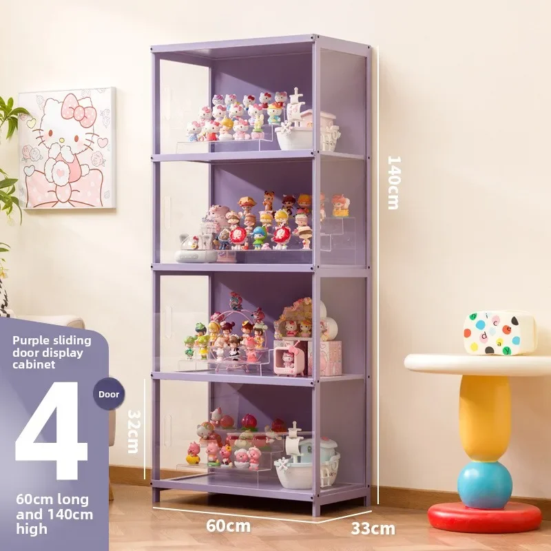 

Multi-functional Figure Display Cabinet Transparent Pain Cabinet Doll Doll Bag Blind Box Storage Rack
