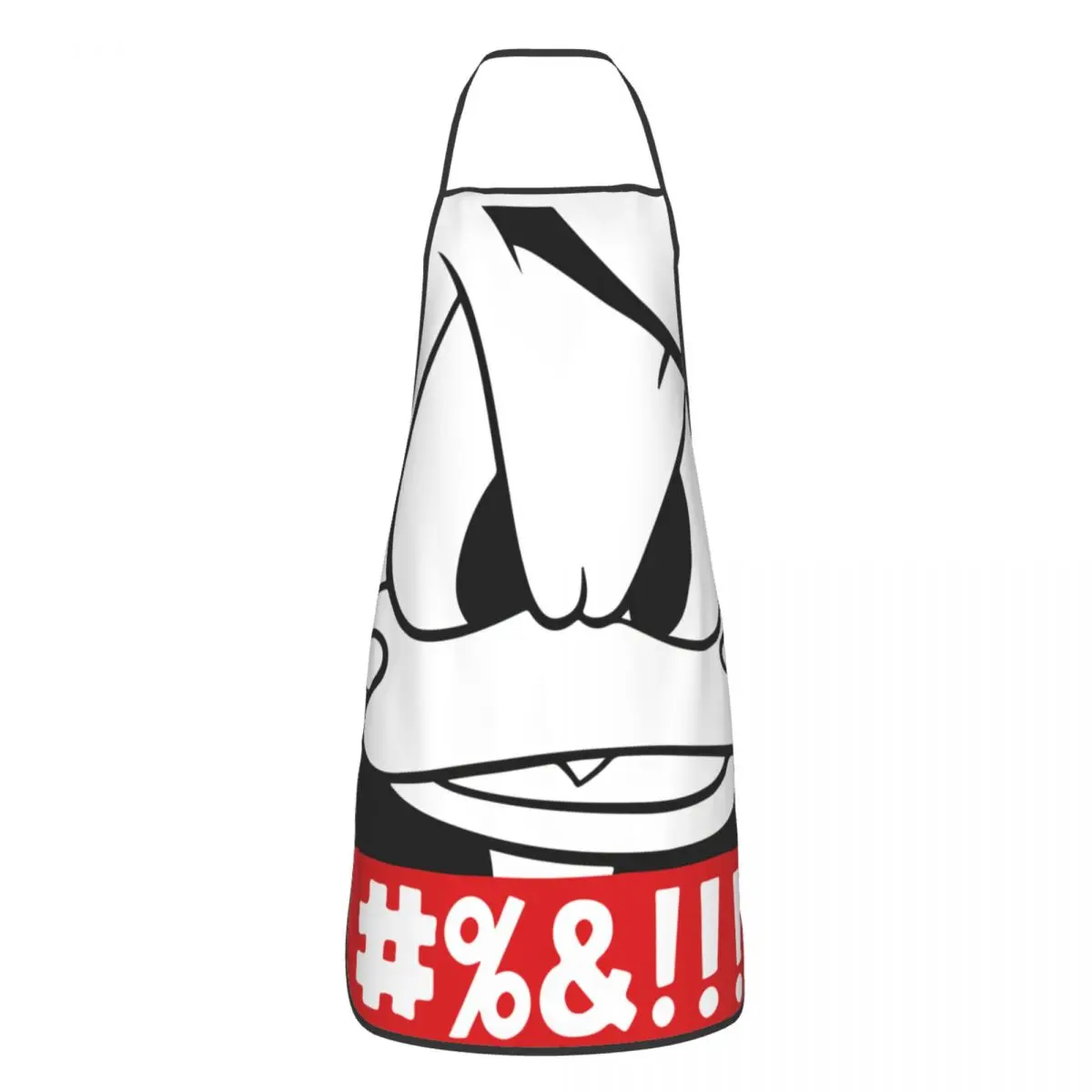 

Забавный черно-белый фартук с нагрудником «Дональд Дак» на заказ для мужчин и женщин, унисекс, кухонный стол для шеф-повара, кухня для приготовления пищи, выпечки, садоводства