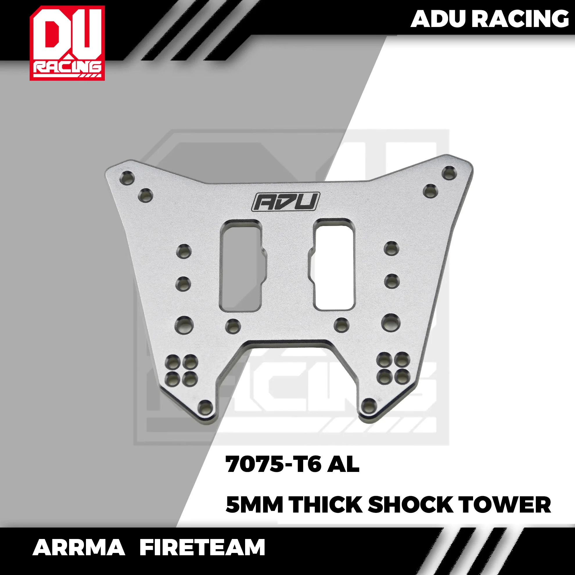 ADU Racing REAR SHOCK TOWER CNC 7075-T6 ALUMINUM FOR ARRMA 6S FIRETEAM