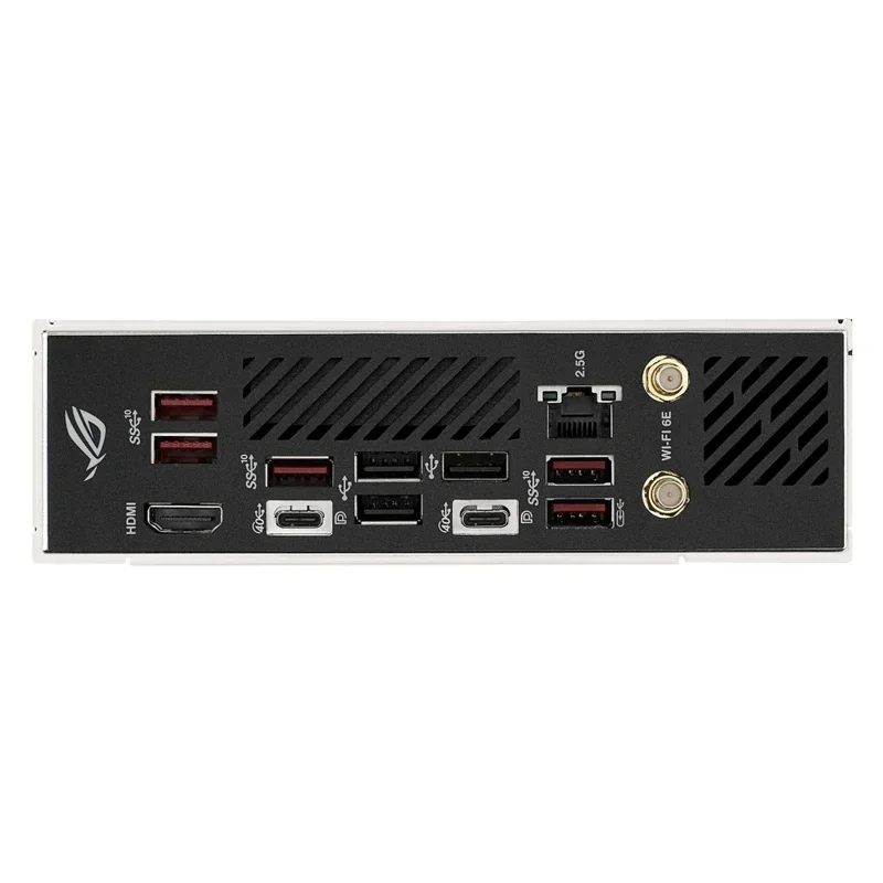 ASUS ROG STRIX X670E-I GAMING WiFi 6E Socket AM5 LGA 1718 AMD Ryzen 7000 Mini-ITX Gaming Motherboard 10+2 Power Stages DDR5 PCIe view 4