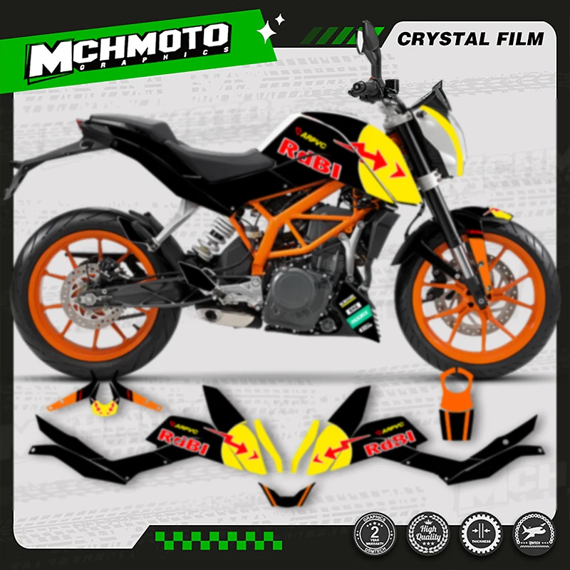 

MCHMFG For KTM Duke 125 200 390 2011 2012 2013 2014 2015 2016 Custom Team Motorcycle Graphics Decals Stickers Kit