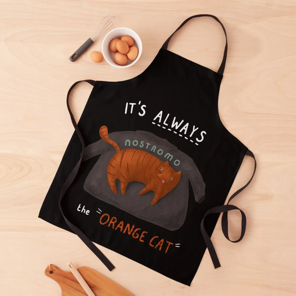 

It's always the orange cat Apron kitchen gadgets Women's Apron