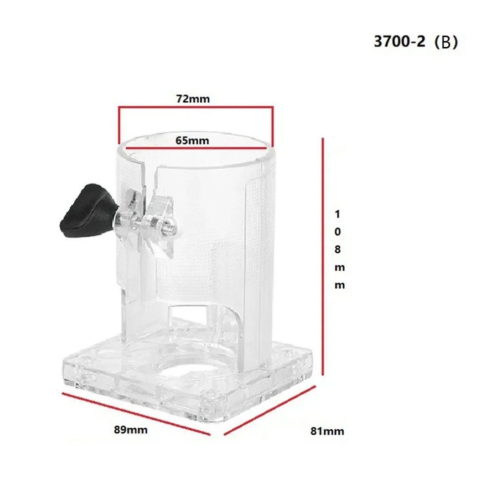 Imagem -04 - Base Transparente para Máquina de Corte 3703 Base de Roteador de Madeira para Makitart0701c Acessórios para Máquina de Corte de Madeira