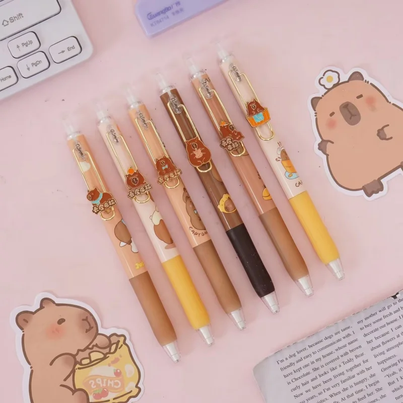 36pcs/lot Kawaii Capybara Mechanical Pencil Cute 0.5MM Drawing Writing Automatic Pen School Office Supplies