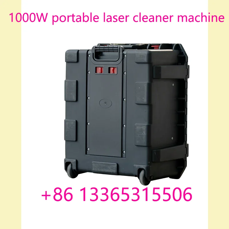 High Power 1000W 500W Pulse Laser Cleaning Tools Trolley Case Design Laser Cleaning Machines for Steel Copper Rust Wood Paint
