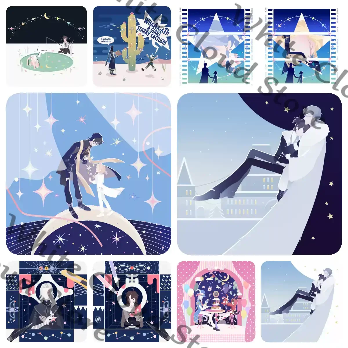 Game Identity ⅤHermit Prisoner Luca Balsa Cosplay Cartoon Doujin Collect Square Cards Instant Camera Decoration Ornament Gifts